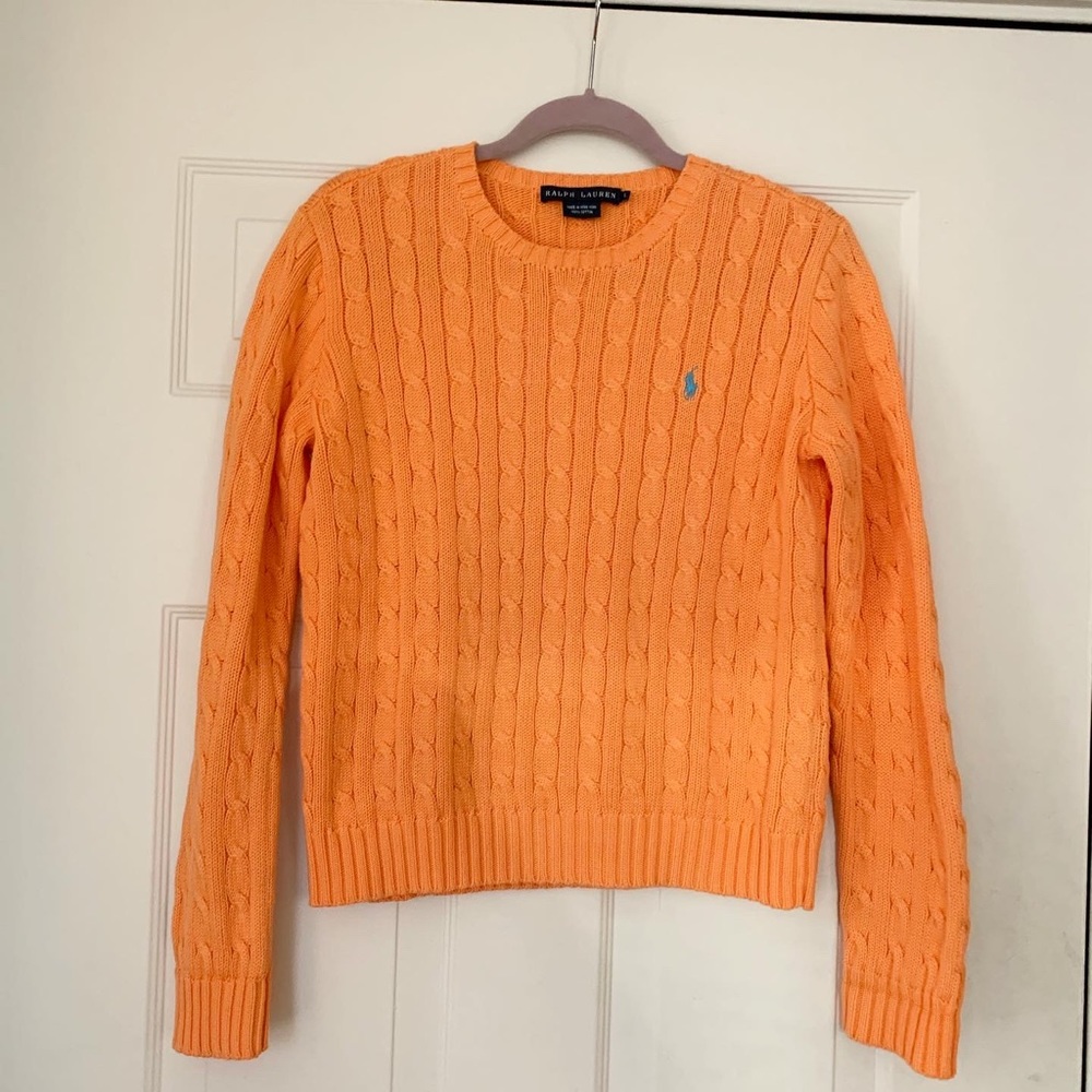 RALPH LAUREN ORANGE SWEATER